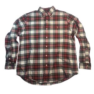 Ralph Lauren Classic Fit Plaid Long Sleeve Button Down Shirt Men's XL